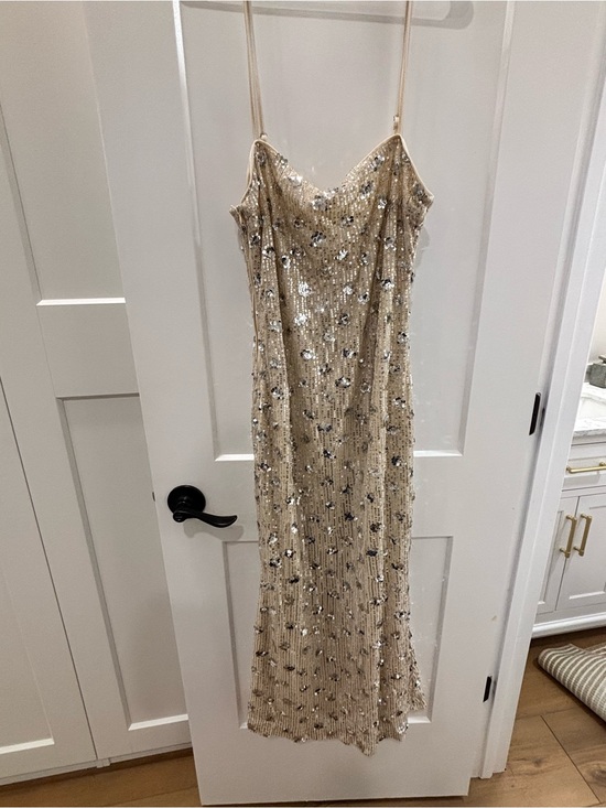Cider Dresses & Skirts - Cider Gold Sequin Slip Dress